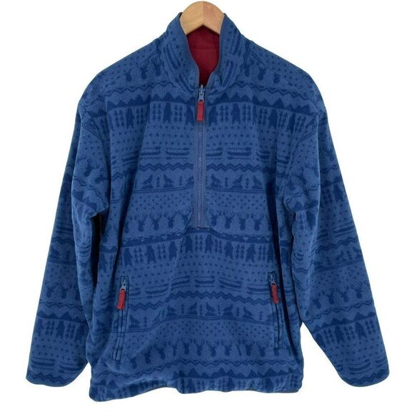 Chubbies The Arctic Tundra Reversible Fleece Pullover Windbreaker Jacket Small - Picture 8 of 14